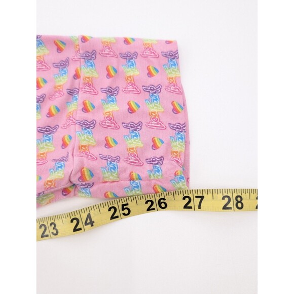 Posh Peanut Lisa Frank Pink Rainbow Pajama Set Short Sleeve Top Pants Size 2XL - Picture 8 of 9